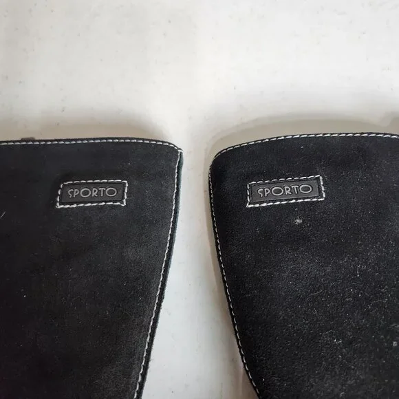 New Sporto Janet Insulated Microfiber Lined Black Suede Leather Boots Size 7M - Picture 9 of 10